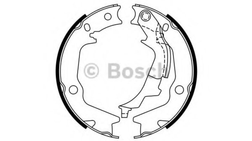 Set saboti frana, frana de mana HYUNDAI GETZ (TB) (2002 - 2010) BOSCH 0 986 487 768 piesa NOUA