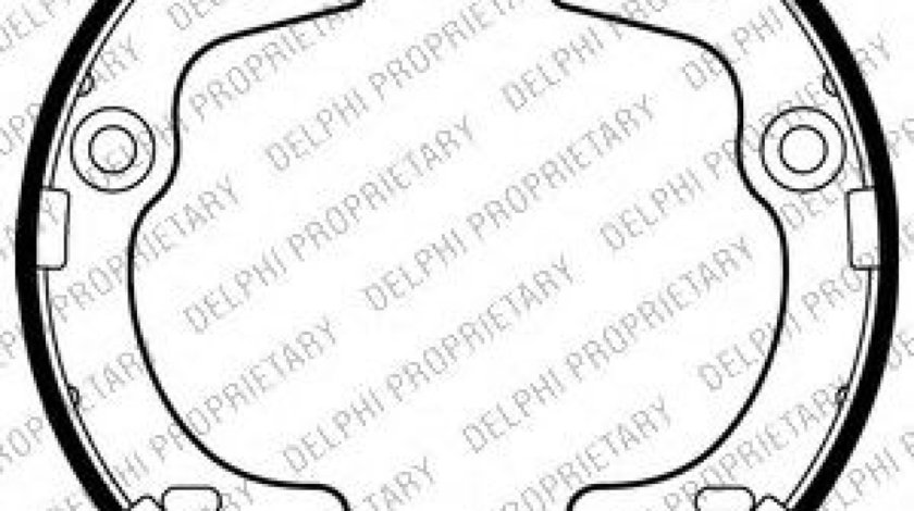 Set saboti frana, frana de mana HYUNDAI i30 (FD) (2007 - 2011) DELPHI LS2012 piesa NOUA