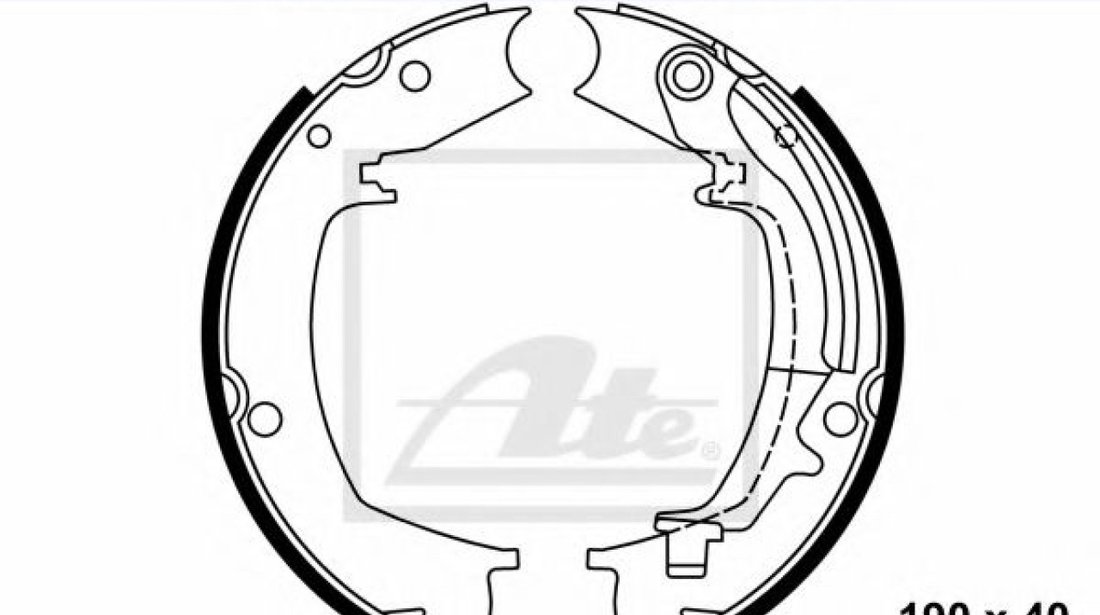 Set saboti frana, frana de mana HYUNDAI SANTA FE I (SM) (2000 - 2006) ATE 03.0137-3004.2 piesa NOUA