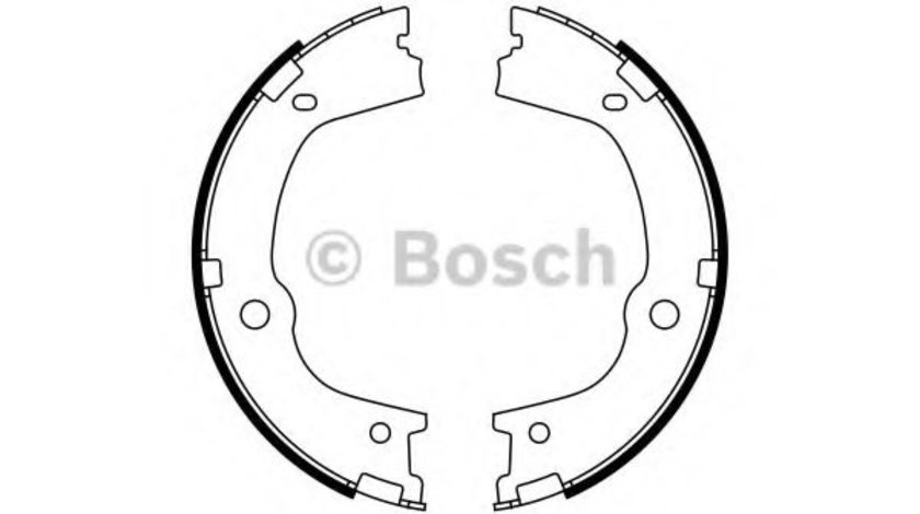 Set saboti frana, frana de mana HYUNDAI SANTA FE II (CM) (2005 - 2012) BOSCH 0 986 487 776 piesa NOUA