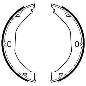 Set saboti frana, frana de mana JEEP GRAND CHEROKEE II (WJ, WG) (1998 - 2005) DELPHI LS2078 piesa NO...