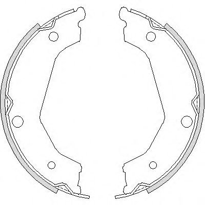 Set saboti frana, frana de mana KIA SORENTO I (JC) (2002 - 2009) REMSA 4732.00 piesa NOUA