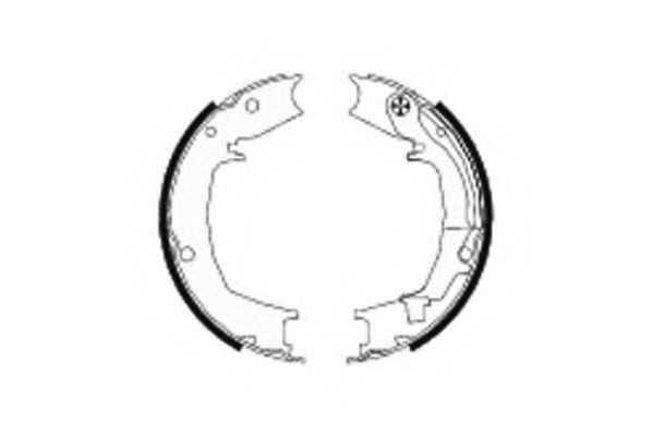 Set saboti frana, frana de mana KIA SPORTAGE (JE, KM) (2004 - 2016) TEXTAR 91066400 piesa NOUA