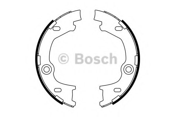 Set saboti frana, frana de mana KIA SPORTAGE (SL) (2009 - 2016) BOSCH 0 986 487 777 piesa NOUA