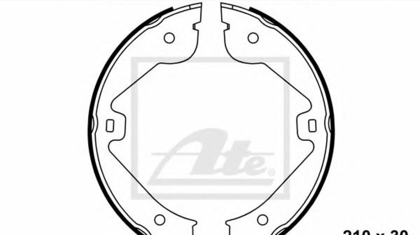 Set saboti frana, frana de mana LAND ROVER RANGE ROVER III (LM) (2002 - 2012) ATE 03.0137-0451.2 piesa NOUA