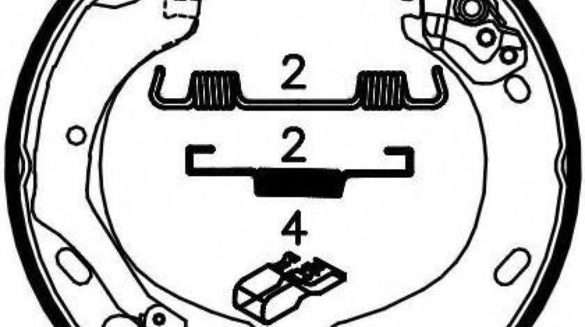 Set saboti frana, frana de mana LAND ROVER RANGE ROVER SPORT (LS) (2005 - 2013) FERODO FSB4033 piesa NOUA