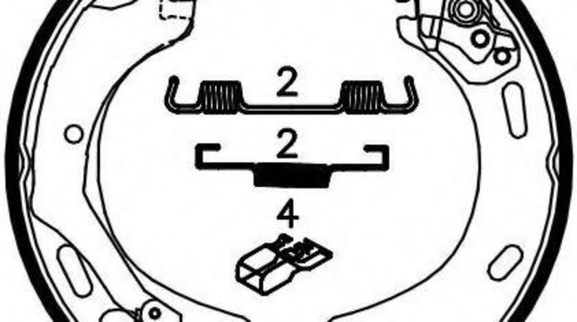 Set saboti frana, frana de mana LAND ROVER RANGE ROVER SPORT (LS) (2005 - 2013) FERODO FSB4062 piesa NOUA