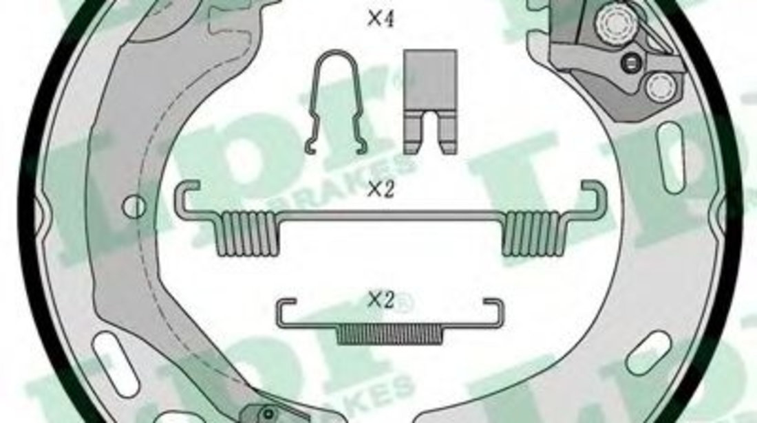 Set saboti frana, frana de mana LAND ROVER DISCOVERY III (LA, TAA) (2004 - 2009) LPR 09570 piesa NOUA