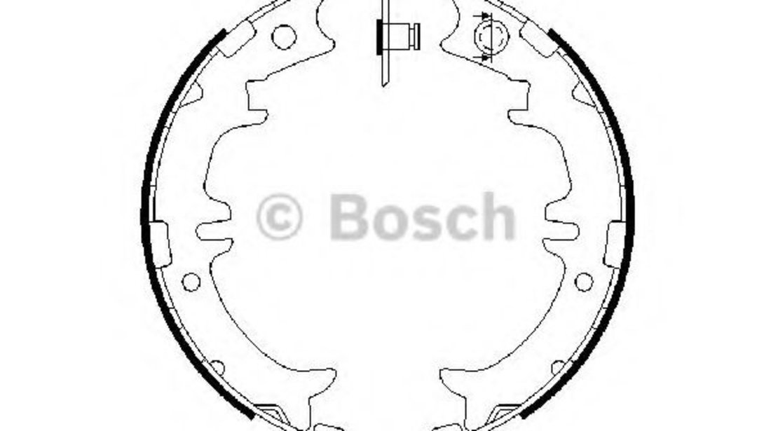 Set saboti frana, frana de mana LEXUS GS (JZS147) (1993 - 1997) BOSCH 0 986 487 615 piesa NOUA