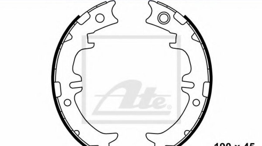 Set saboti frana, frana de mana LEXUS GS (JZS147) (1993 - 1997) ATE 03.0137-0400.2 piesa NOUA