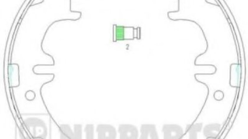 Set saboti frana, frana de mana LEXUS GS (UZS161, JZS160, UZS160) (1997 - 2005) NIPPARTS N3502083 piesa NOUA