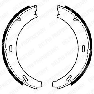 Set saboti frana, frana de mana MERCEDES C-CLASS T-Model (S203) (2001 - 2007) DELPHI LS1958 piesa NOUA
