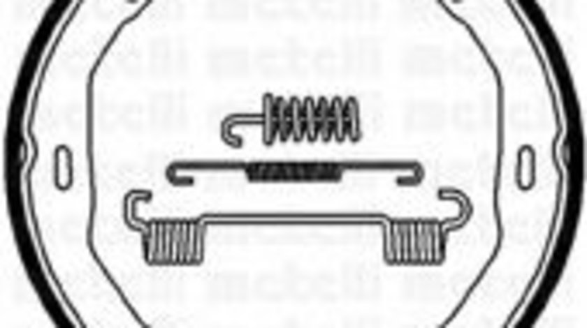 Set saboti frana, frana de mana MERCEDES C-CLASS (W204) (2007 - 2014) METELLI 53-0245K piesa NOUA