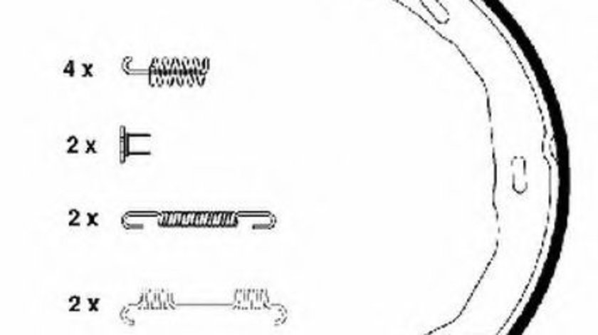 Set saboti frana, frana de mana MERCEDES C-CLASS (W204) (2007 - 2014) TEXTAR 91066900 piesa NOUA