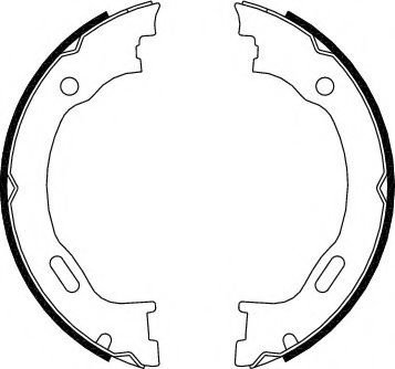 Set saboti frana, frana de mana MERCEDES M-CLASS (W163) (1998 - 2005) FERODO FSB662 piesa NOUA