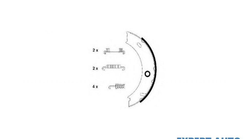 Set saboti frana, frana de mana Mercedes SPRINTER 4-t bus (904) 1996-2006 #2 0024205920