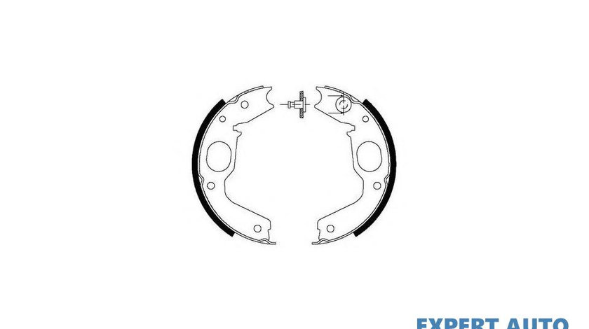 Set saboti frana, frana de mana Mitsubishi PAJERO/SHOGUN II autoturism de teren, deschis (V2_W, V4_W) 1990-2000 #2 03013703902