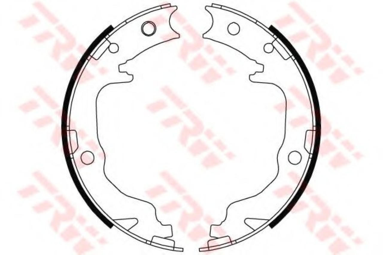 Set saboti frana, frana de mana MITSUBISHI OUTLANDER II (CW) (2006 - 2012) TRW GS8804 piesa NOUA