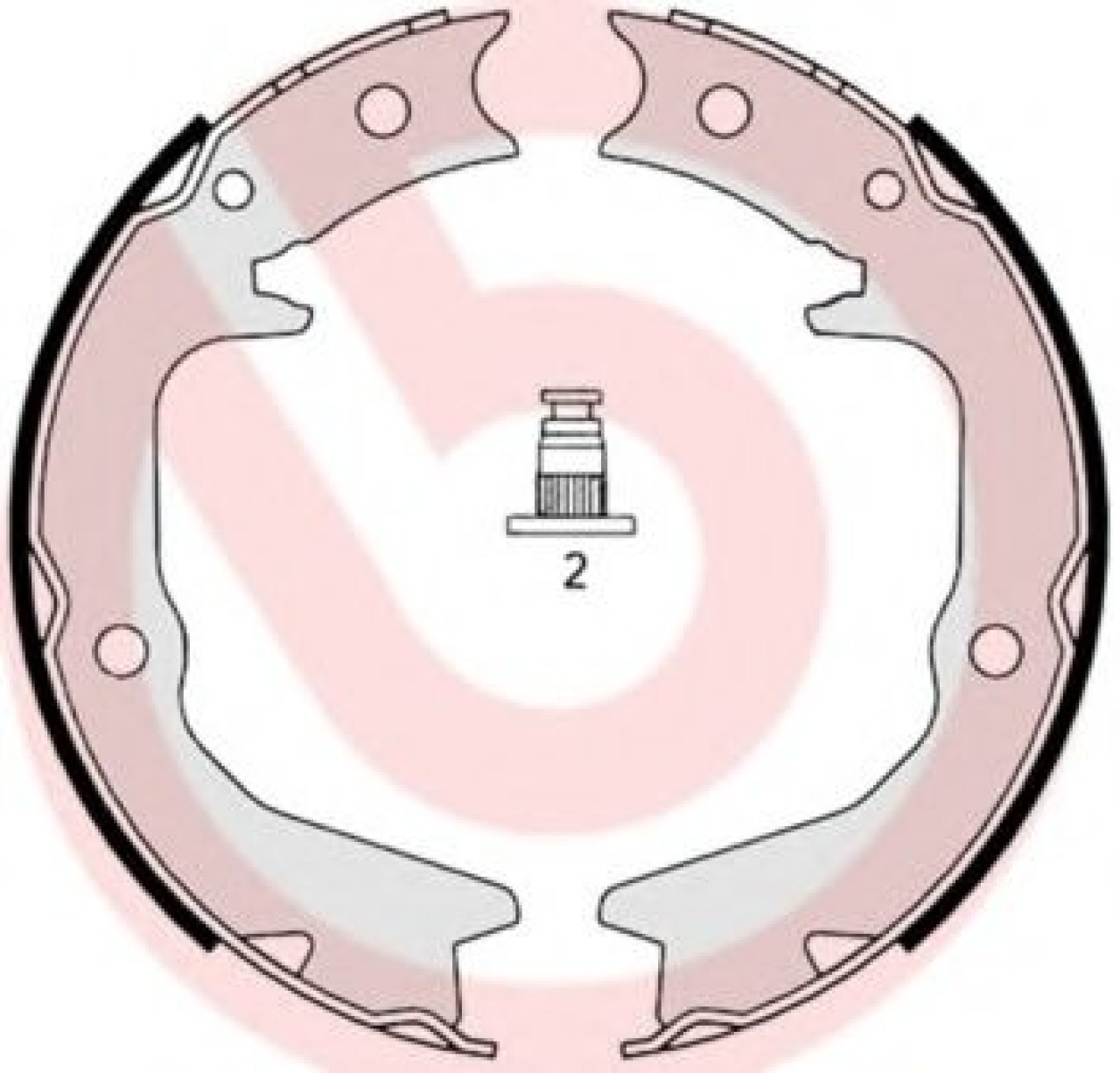 Set saboti frana, frana de mana MITSUBISHI OUTLANDER I (CU) (2001 - 2006) BREMBO S 54 519 piesa NOUA