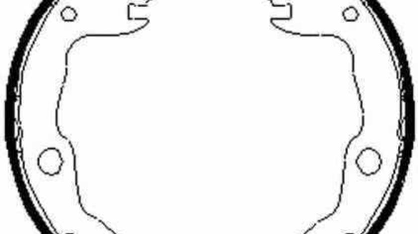 Set saboti frana frana de mana NISSAN CUBE Z12 FERODO FSB4035