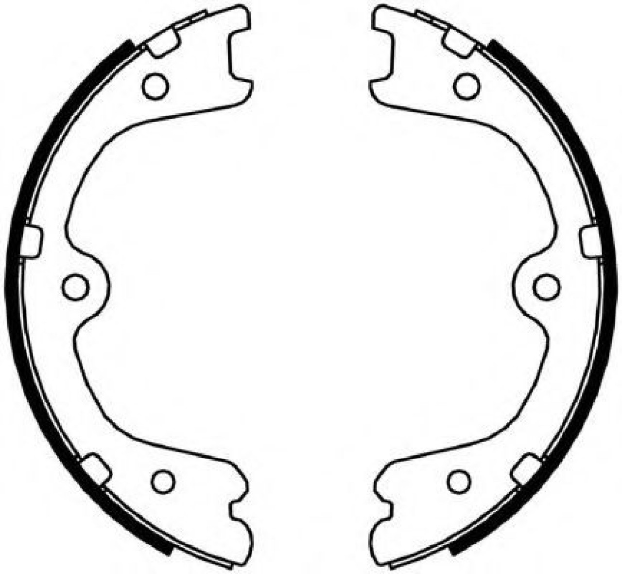 Set saboti frana, frana de mana NISSAN MURANO (Z50) (2003 - 2016) FERODO FSB4054 piesa NOUA