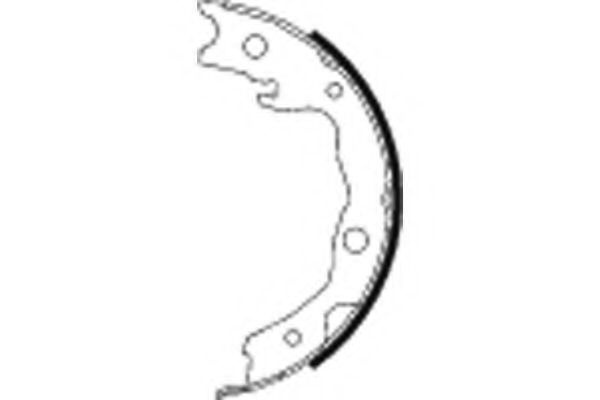 Set saboti frana, frana de mana NISSAN X-TRAIL (T31) (2007 - 2013) TEXTAR 91068200 piesa NOUA