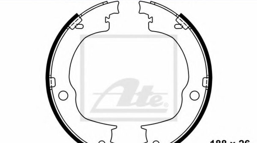 Set saboti frana, frana de mana OPEL ANTARA (2006 - 2016) ATE 03.0137-3011.2 piesa NOUA