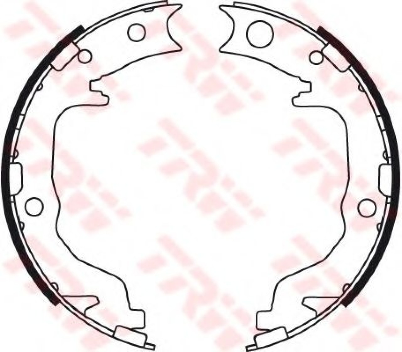 Set saboti frana, frana de mana PEUGEOT 4008 (2012 - 2016) TRW GS8783 piesa NOUA