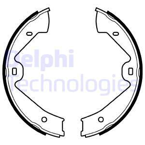 Set saboti frana, frana de mana puntea spate (LS2070 DLP) AUDI,PORSCHE,VW