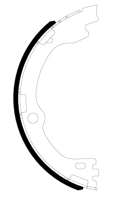 Set saboti frana, frana de mana puntea spate (91084500 TEXTAR) KIA