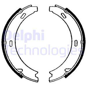 Set saboti frana, frana de mana puntea spate (LS1637 DELPHI) MERCEDES-BENZ