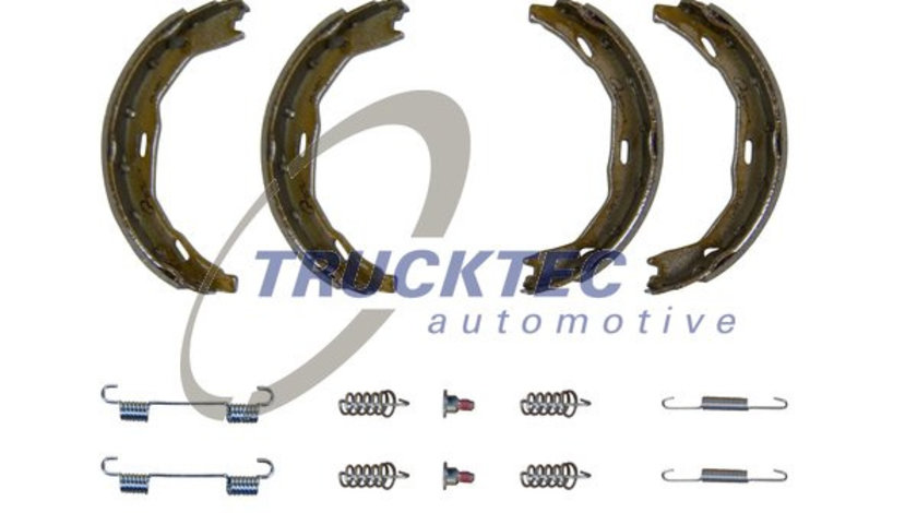 Set saboti frana, frana de mana puntea spate (0235472 TRUCKTEC) MERCEDES-BENZ