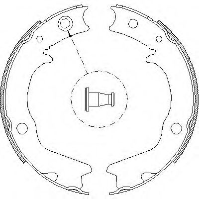 Set saboti frana, frana de mana SUBARU LEGACY IV (BL, BP) (2003 - 2016) REMSA 4702.00 piesa NOUA