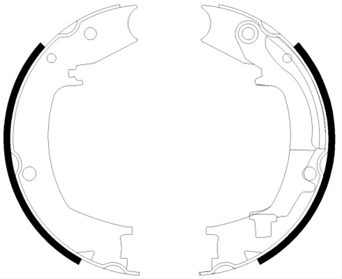Set Saboti Frana, Frana De Mana Textar Hyundai 91066400