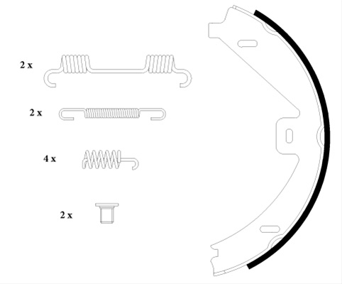 Set Saboti Frana, Frana De Mana Textar Mercedes-Benz 91069100