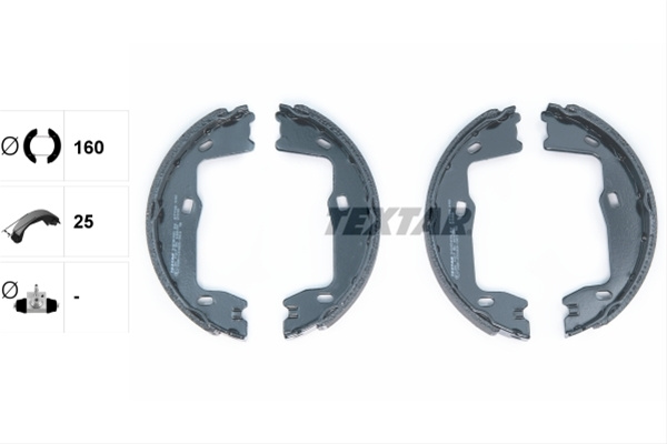 Set Saboti Frana, Frana De Mana Textar Opel 91018400
