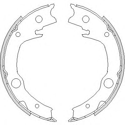 Set saboti frana, frana de mana TOYOTA CELICA (ZZT23_) (1999 - 2005) REMSA 4729.00 piesa NOUA