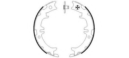Set saboti frana, frana de mana TOYOTA RAV 4 II (CLA2, XA2, ZCA2, ACA2) (2000 - 2005) TEXTAR 9106050...