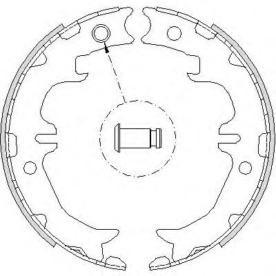 Set saboti frana, frana de mana TOYOTA RAV 4 II (CLA2, XA2, ZCA2, ACA2) (2000 - 2005) REMSA 4742.00 ...