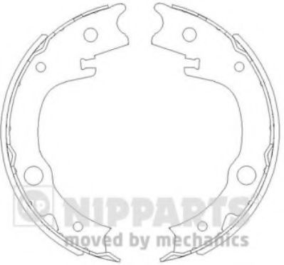 Set saboti frana, frana de mana TOYOTA YARIS (P1) (1999 - 2005) NIPPARTS N3502086 piesa NOUA