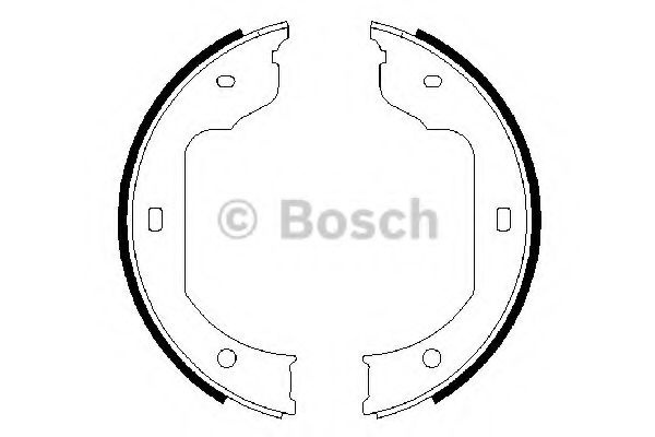 Set saboti frana, frana de mana VW TRANSPORTER V bus (7HB, 7HJ, 7EB, 7EJ, 7EF, 7EG, 7HF, 7EC) (2003 - 2016) BOSCH 0 986 487 625 piesa NOUA