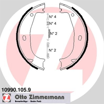 Set Saboti Frana, Frana De Mana Zimmermann Bmw 10990.105.9