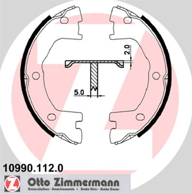 Set Saboti Frana, Frana De Mana Zimmermann Iveco 10990.112.0