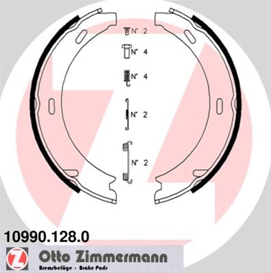 Set Saboti Frana, Frana De Mana Zimmermann Mercedes-Benz 10990.128.0