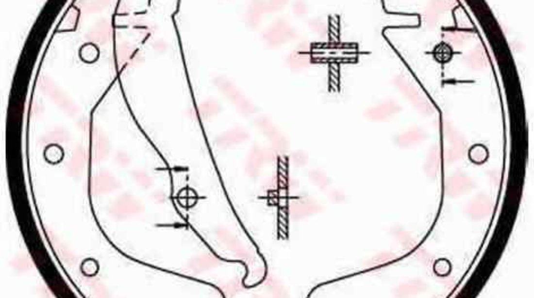 Set saboti frana FSO LANOS limuzina TRW GS8543