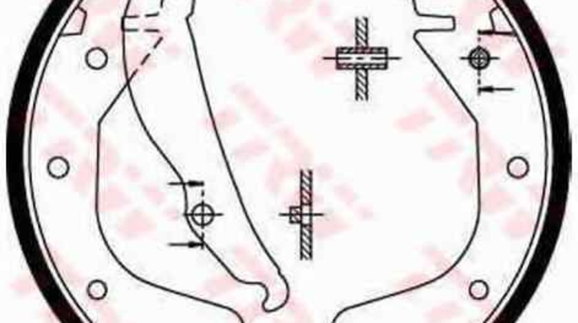 Set saboti frana FSO LANOS limuzina TRW GS8543