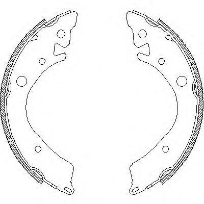 Set saboti frana HONDA CIVIC VI Hatchback (EJ, EK) (1995 - 2001) REMSA 4084.00 piesa NOUA