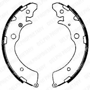 Set saboti frana HONDA CR-V I (RD) (1995 - 2002) DELPHI LS1641 piesa NOUA