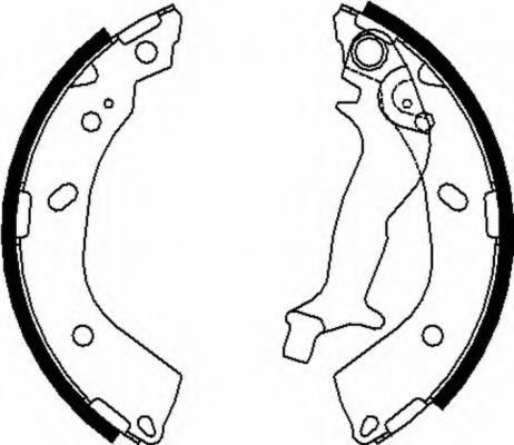 Set saboti frana HYUNDAI GETZ (TB) (2002 - 2010) TEXTAR 91074500 piesa NOUA