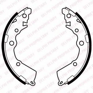 Set saboti frana HYUNDAI i10 (PA) (2007 - 2013) DELPHI LS2068 piesa NOUA